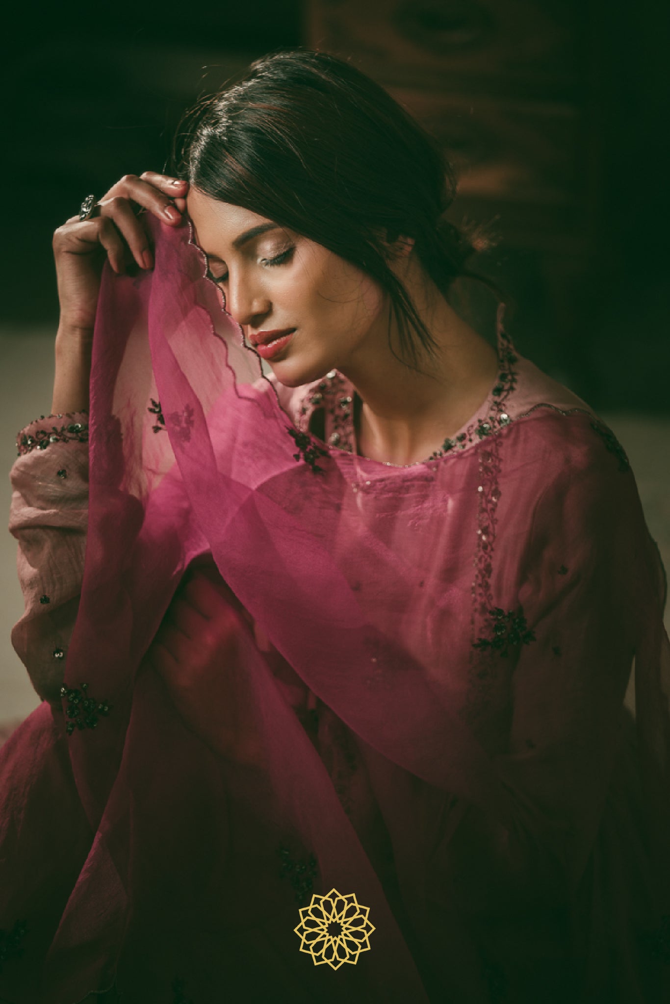PINK ONYX ANARKALI SET