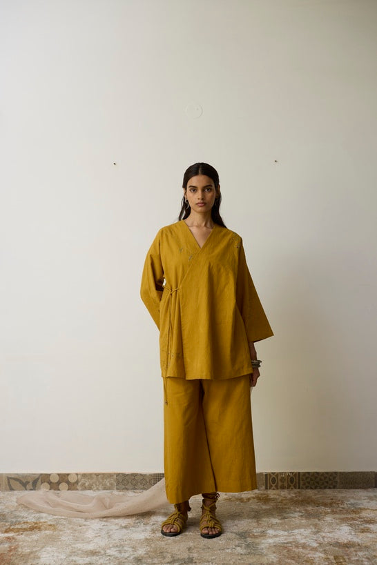 NERA | Turmeric Yellow Handloom Cotton Kurta Set