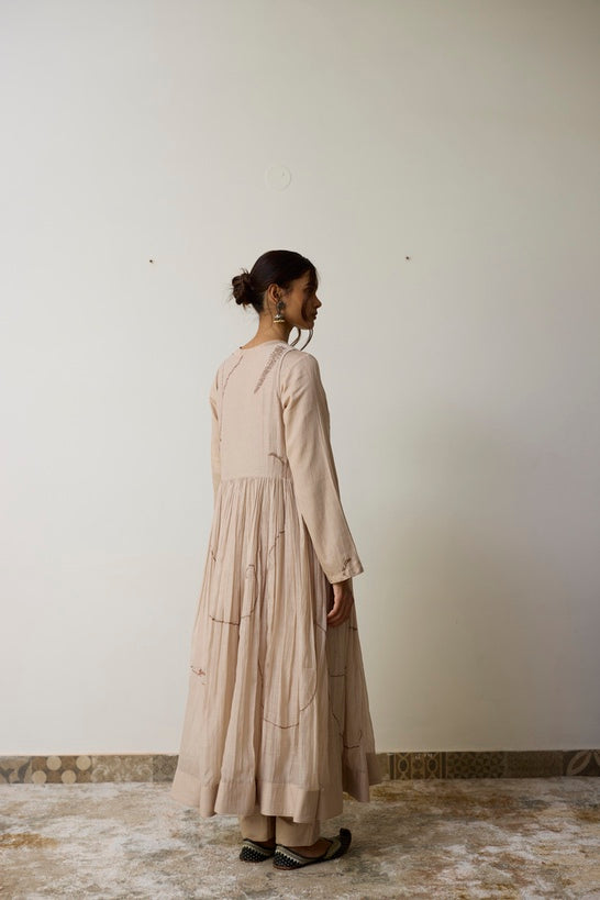 SIRA | Blush Handloom Cotton Agrakha Set