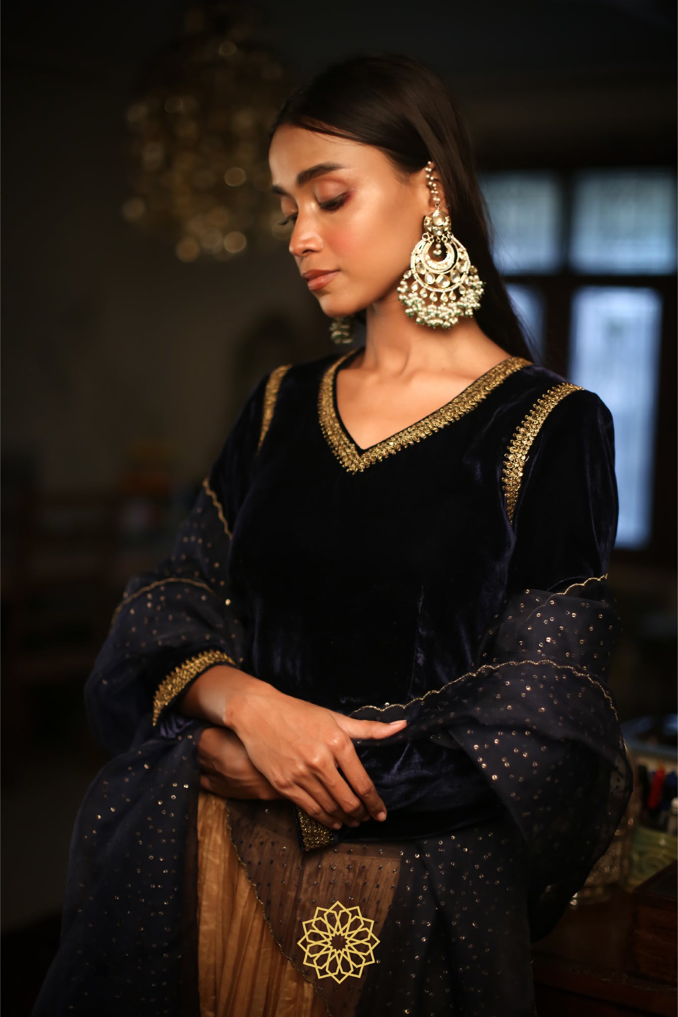 ERUM EMBROIDERED LEHENGA SET