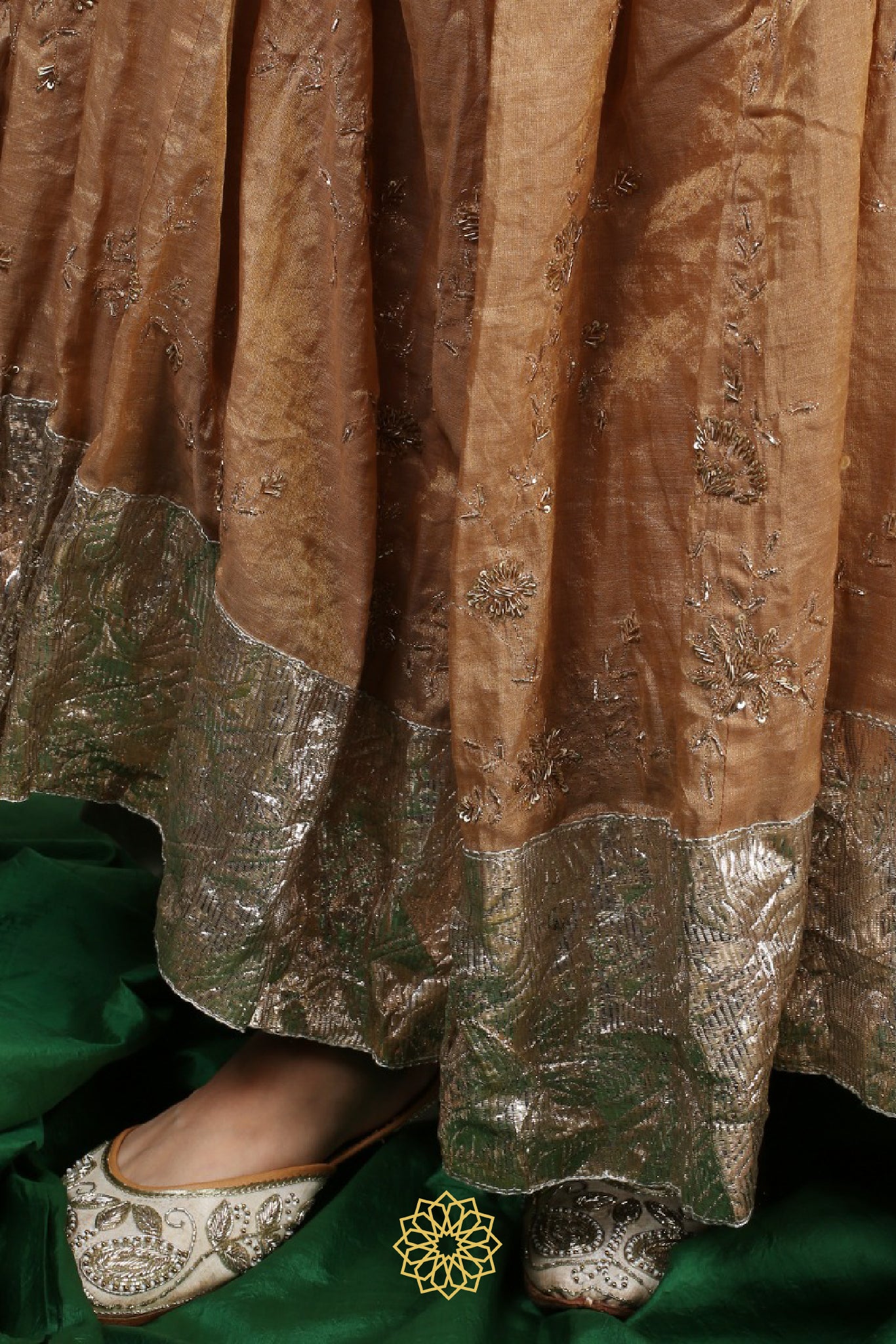RYSA BANARASI EMBROIDERED LEHENGA