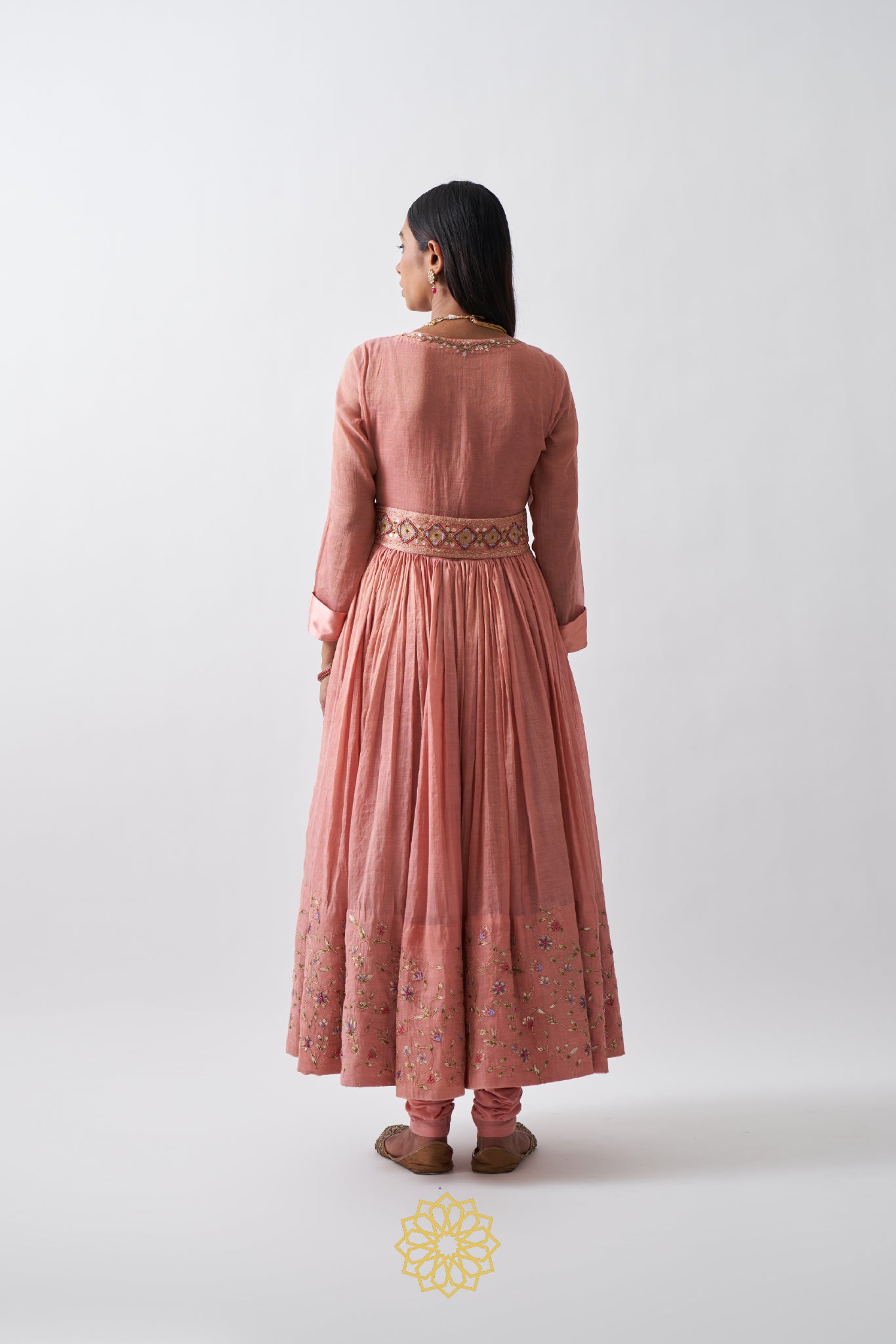 SHRIYA - HANDWOVEN TISSUE CHANDERI ANARKALI