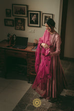 Load image into Gallery viewer, PINK ONYX ANARKALI SET
