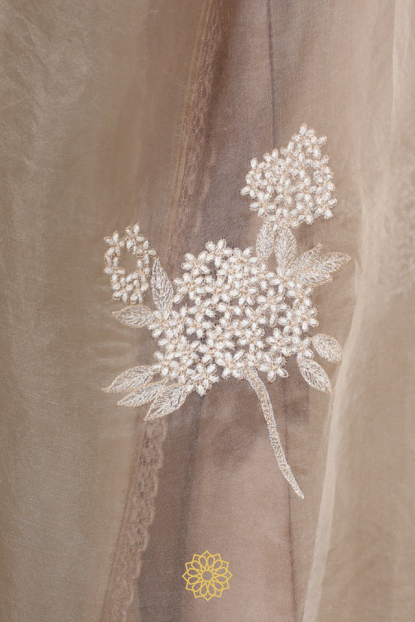 BEIGE EMBROIDERED KURTA SET