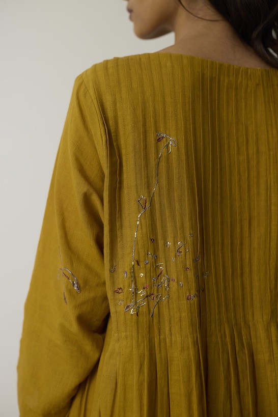 YUKTA | Turmeric Yellow Handloom Cotton Kurta Set