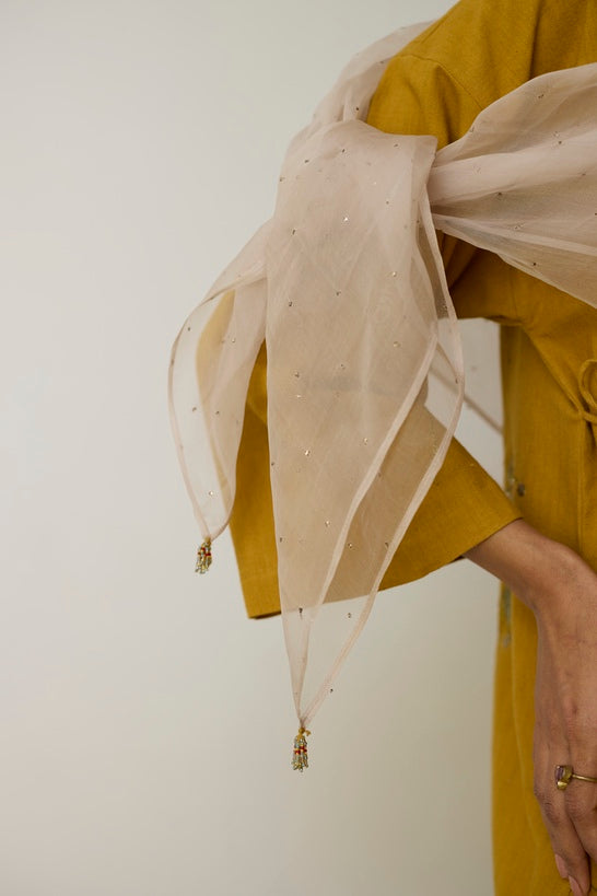 NERA | Turmeric Yellow Handloom Cotton Kurta Set