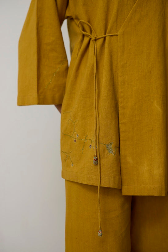 NERA | Turmeric Yellow Handloom Cotton Kurta Set