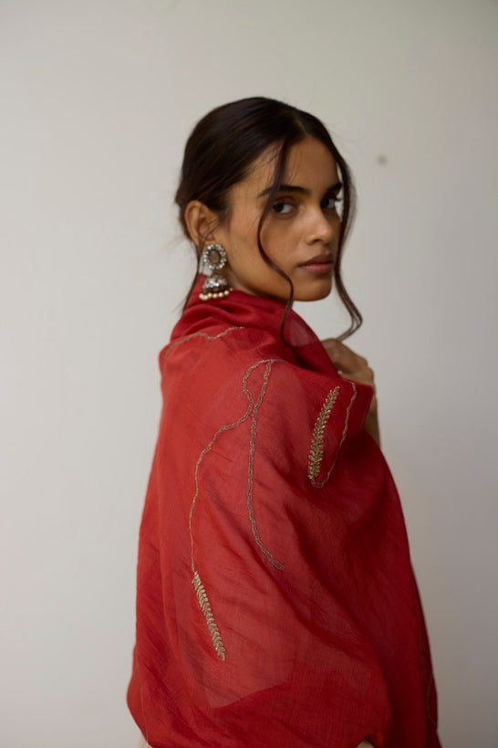 SIRA | Blush Handloom Cotton Agrakha Set