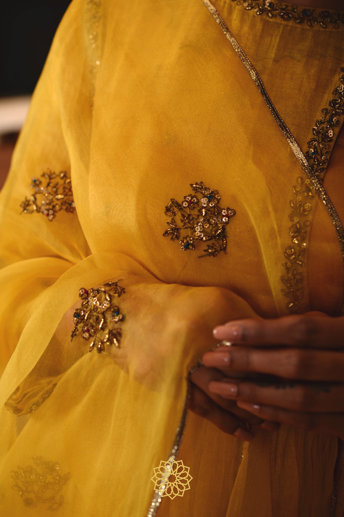 AMBER CHANDERI KURTA SET