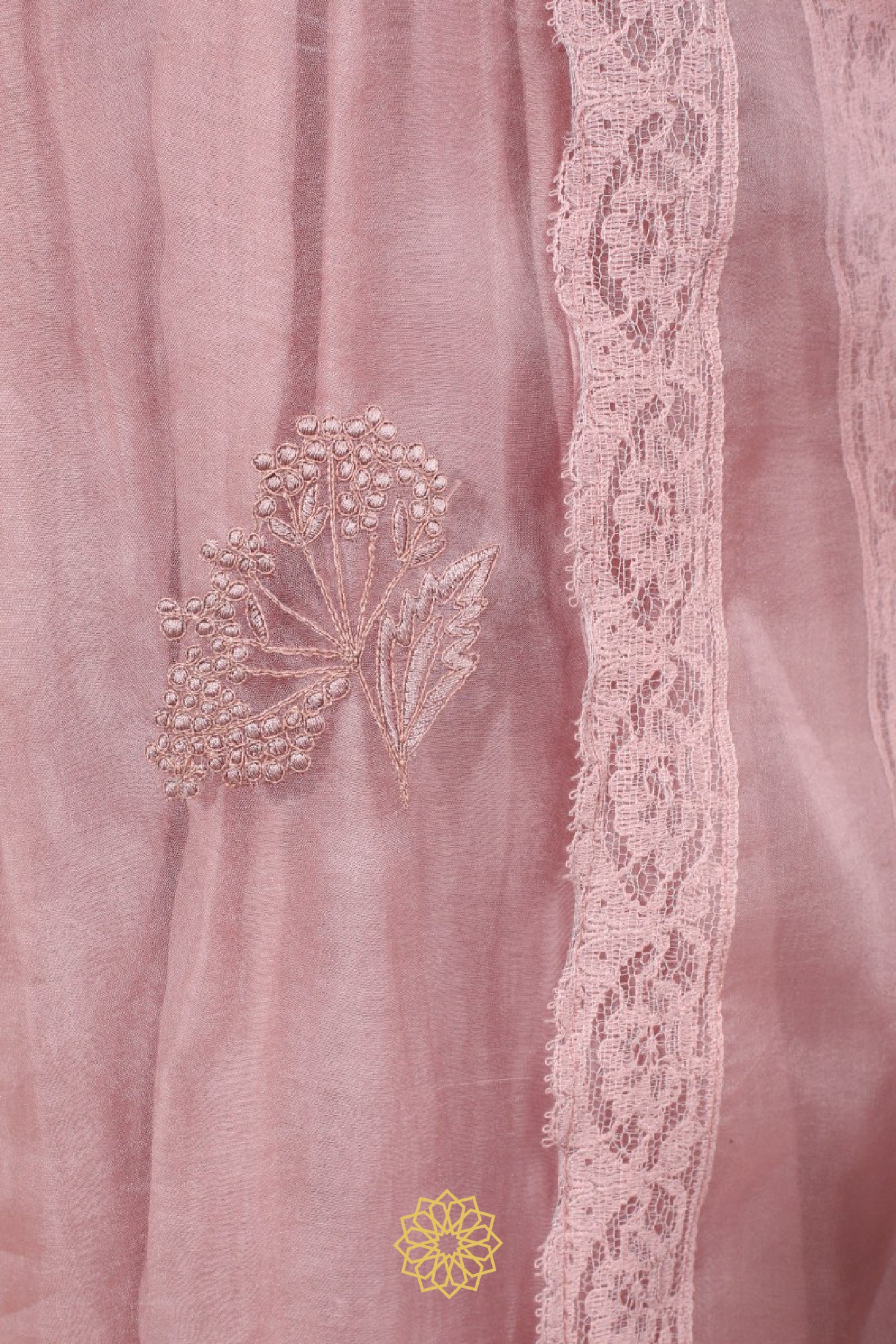 ONION PINK EMBROIDERED KURTA SET