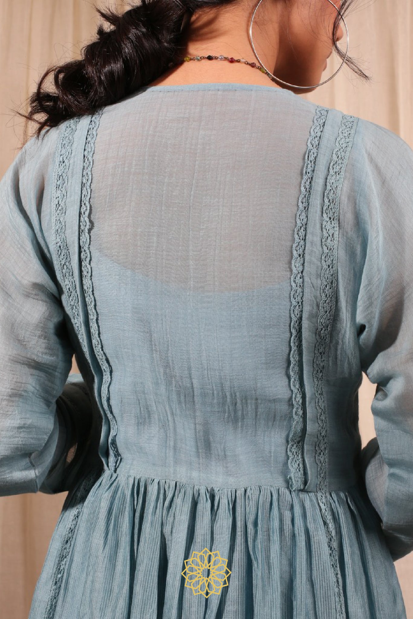 BLUE EMBROIDERED KURTA SET