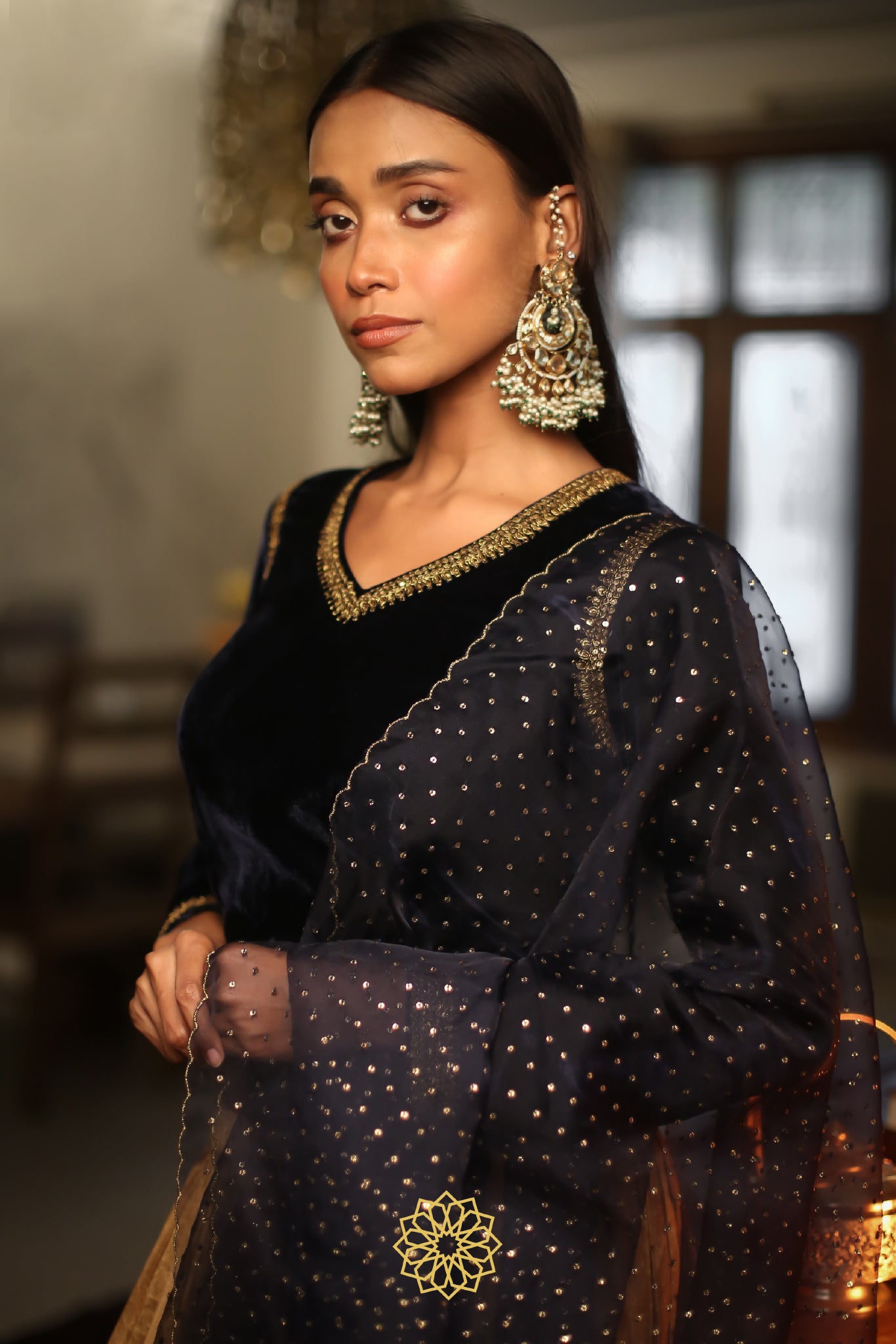 ERUM EMBROIDERED LEHENGA SET