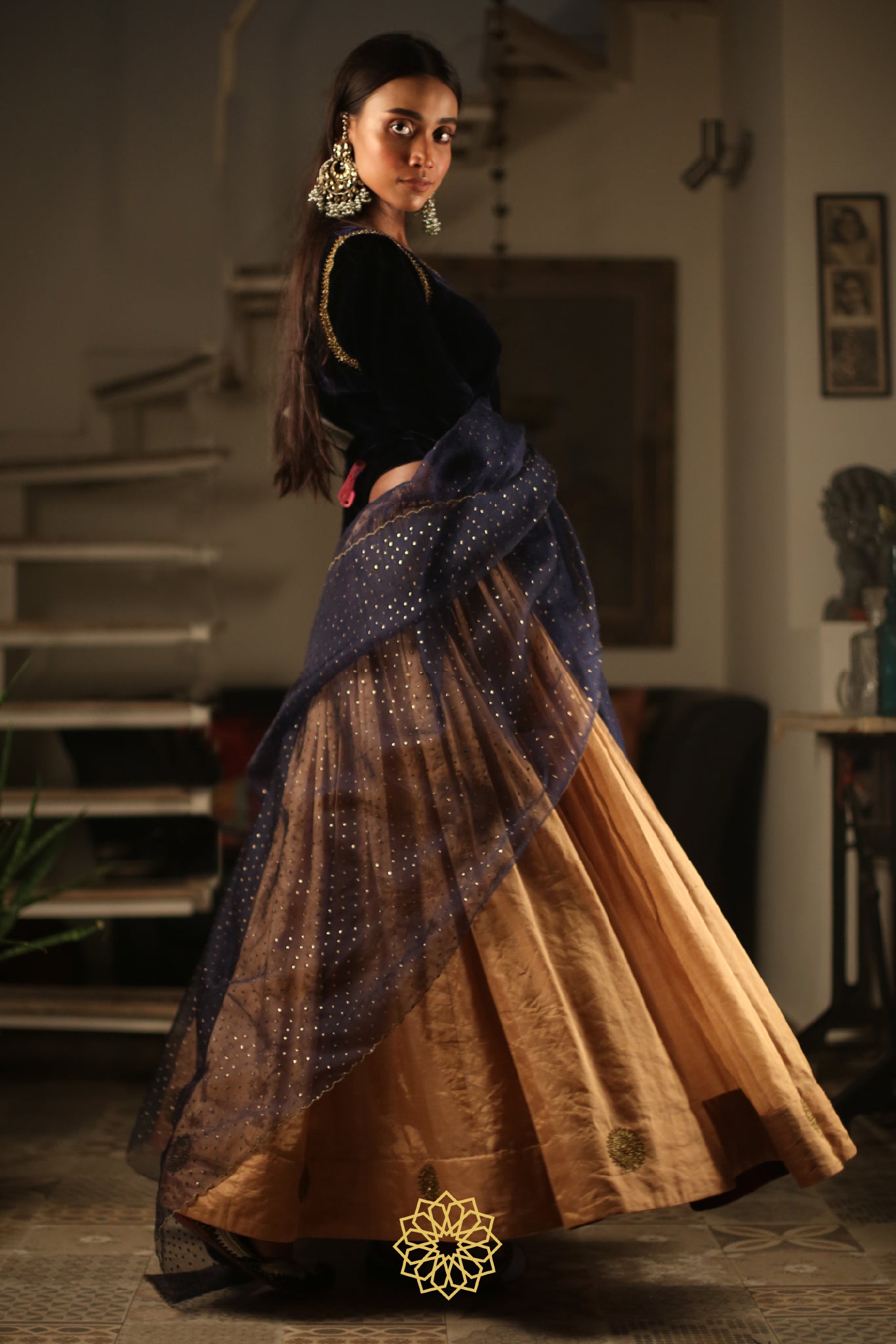 ERUM EMBROIDERED LEHENGA SET