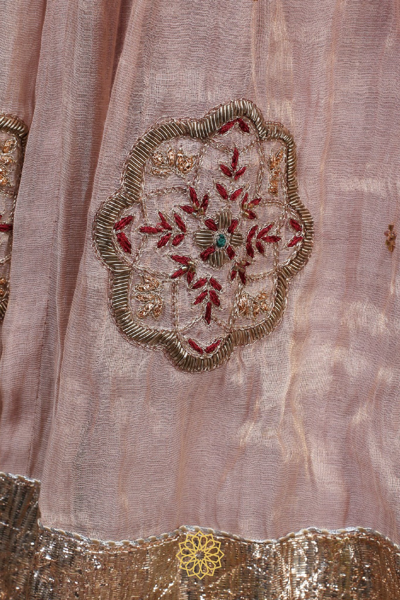 ISHKA EMBROIDERED TISSUE LEHENGA