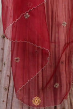 Load image into Gallery viewer, ISHKA EMBROIDERED TISSUE LEHENGA

