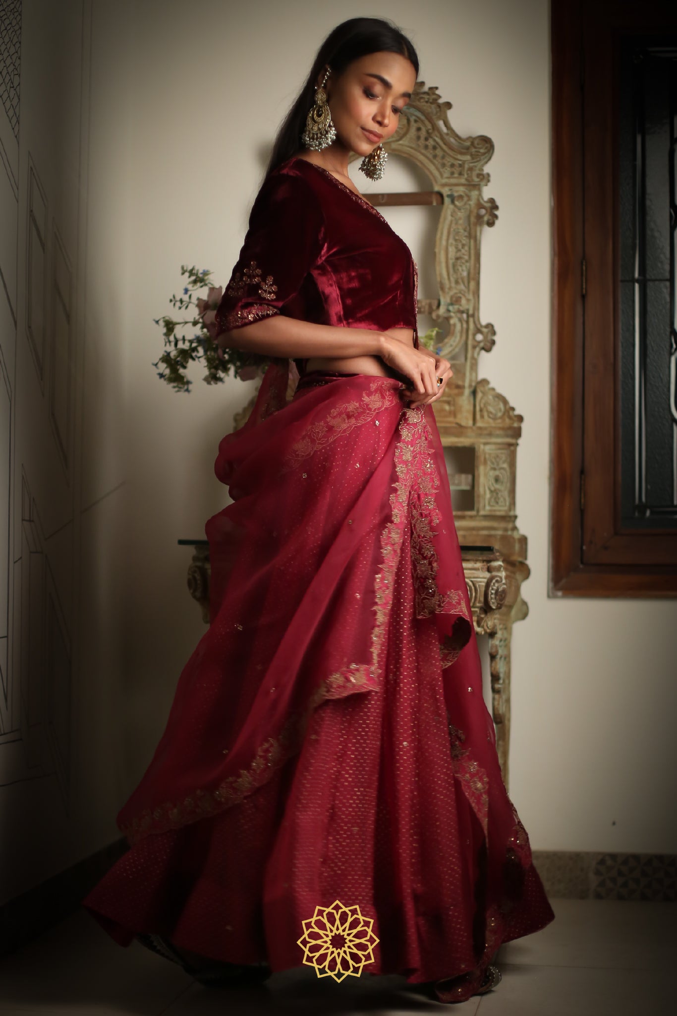 JANAN EMBROIDERED LEHENGA SET