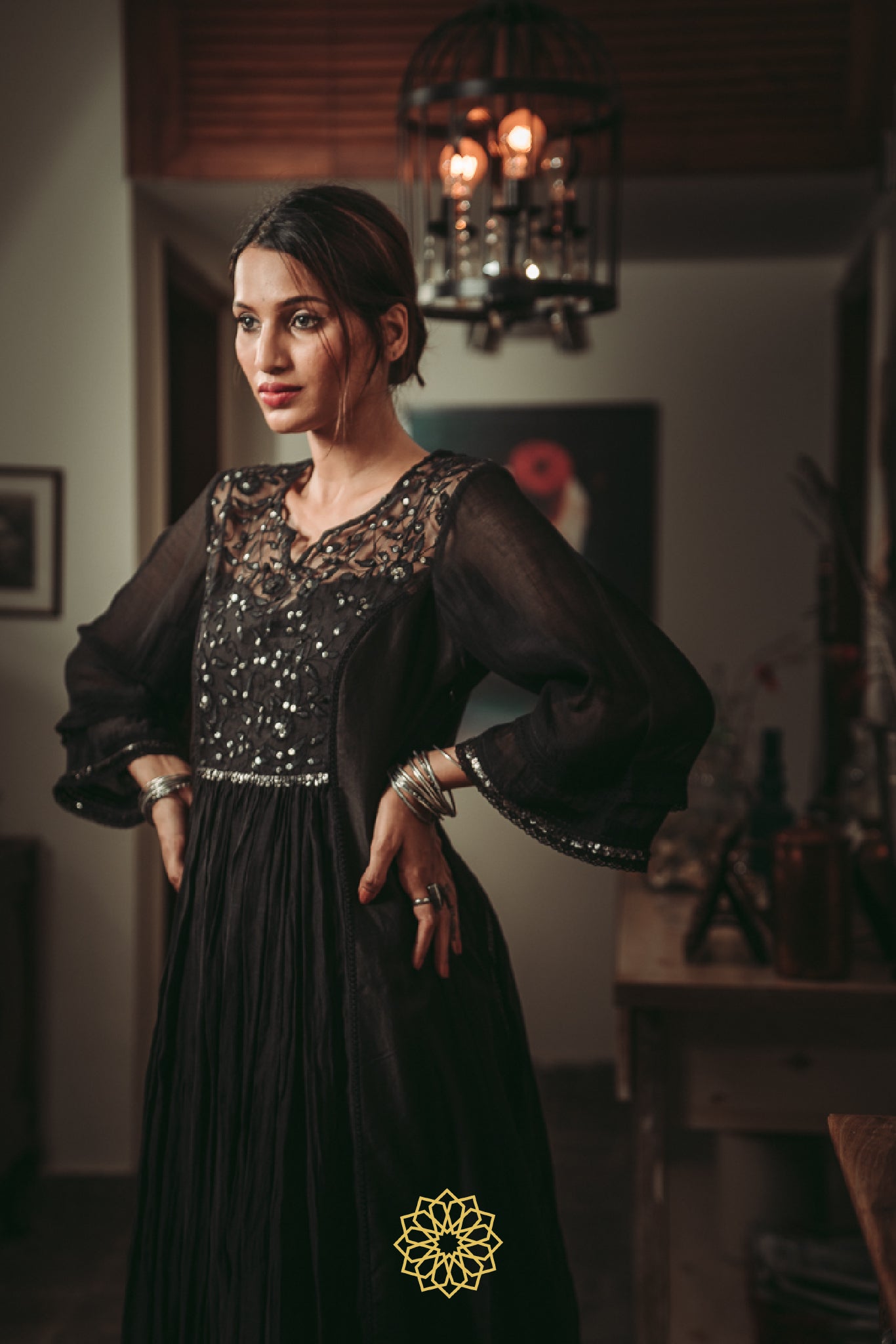 KOHL EMBROIDERED KURTA SET