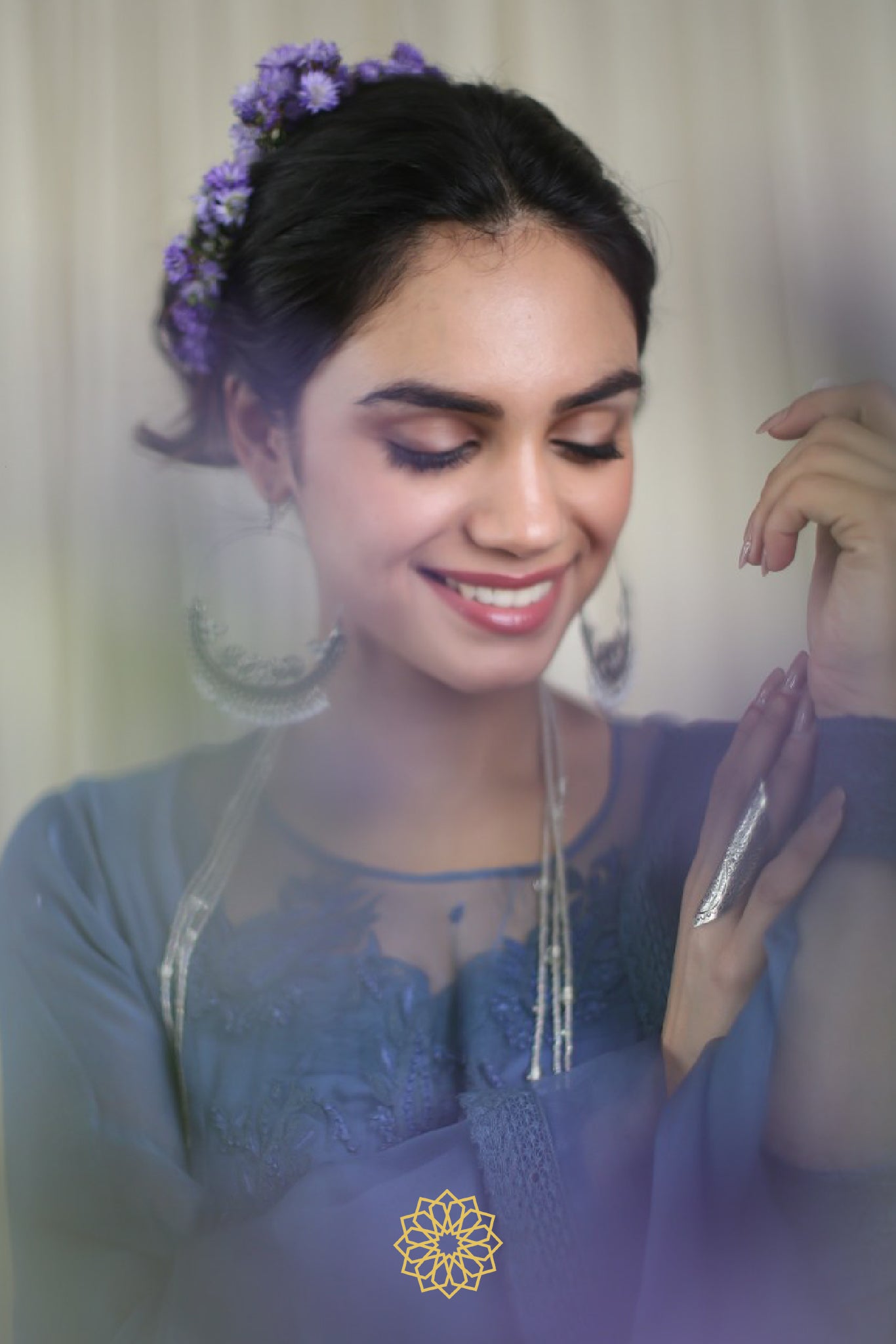 LAVENDER EMBROIDERED KURTA SET