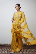 Load image into Gallery viewer, PAVNI EMBROIDERED SAREE WITH BLOUSE
