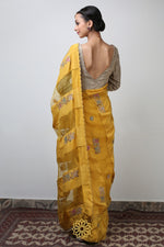 Load image into Gallery viewer, PAVNI EMBROIDERED SAREE WITH BLOUSE
