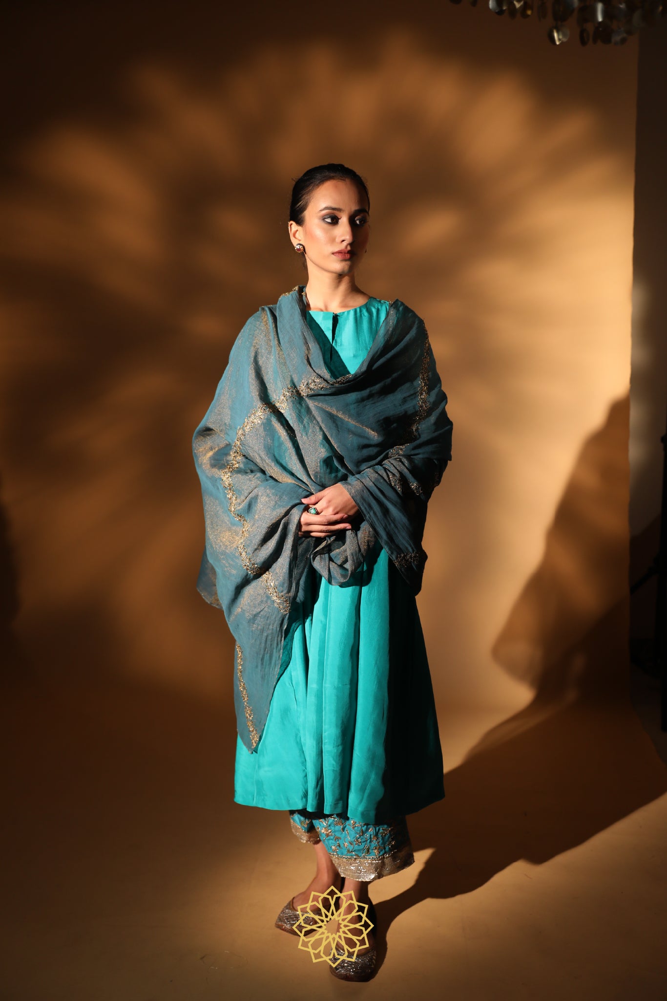 PREYA EMBROIDERED SILK KURTA SET