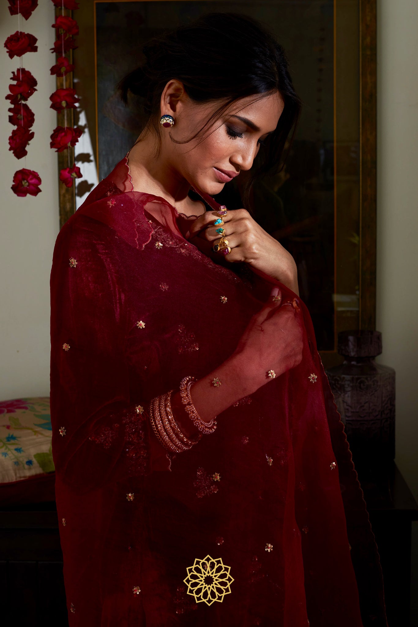 RUBY VELVET KURTA SET