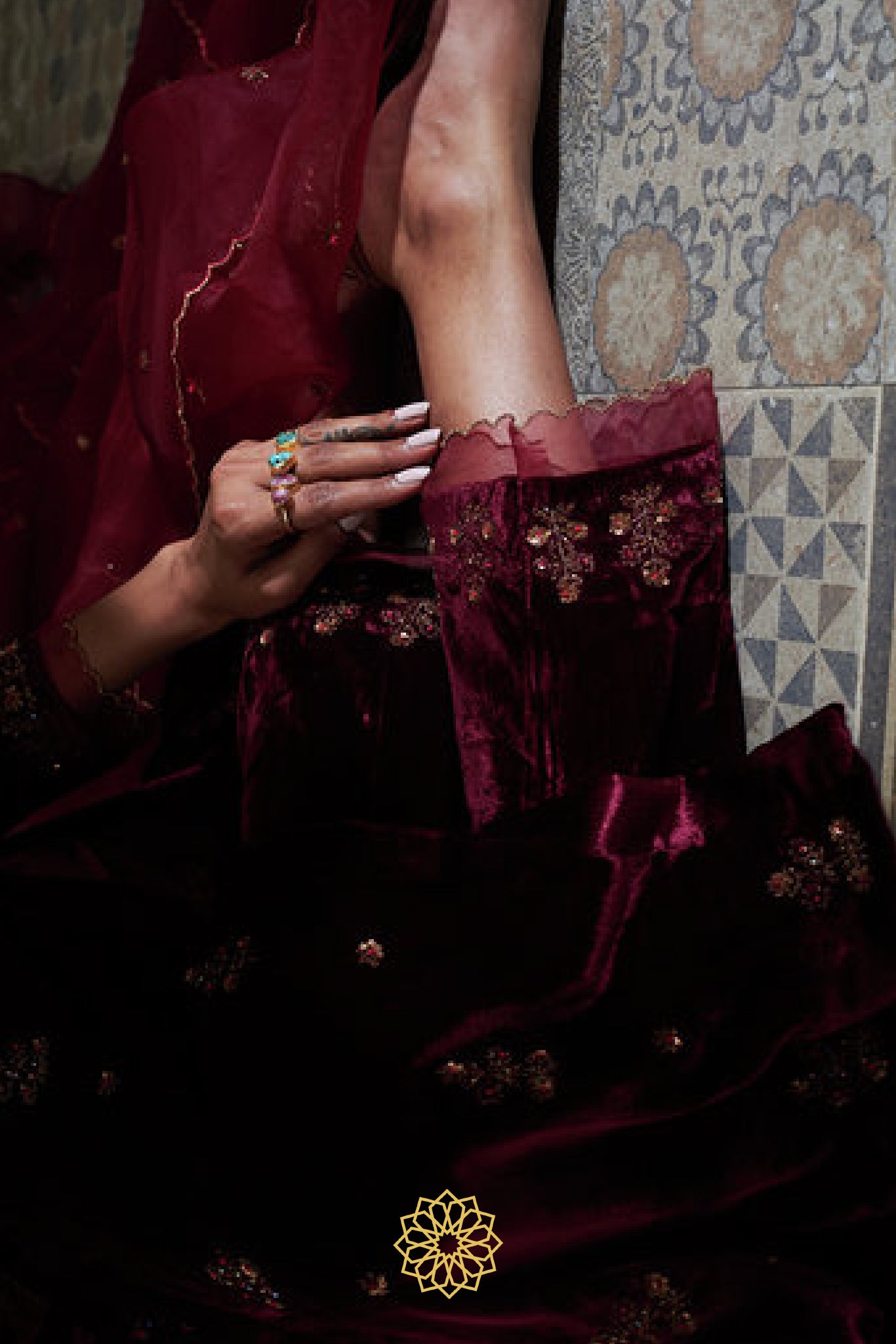 RUBY VELVET KURTA SET