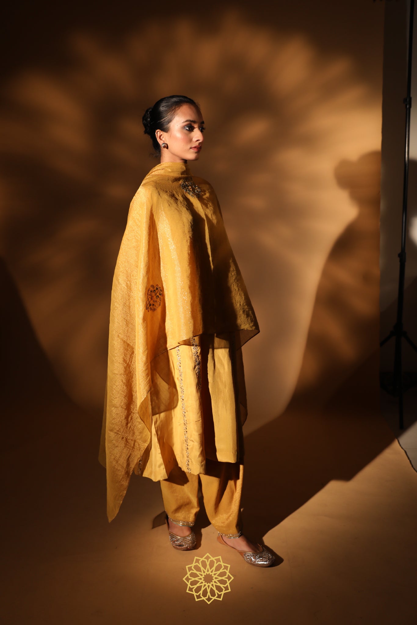 SAIE EMBROIDERED SILK KURTA SET