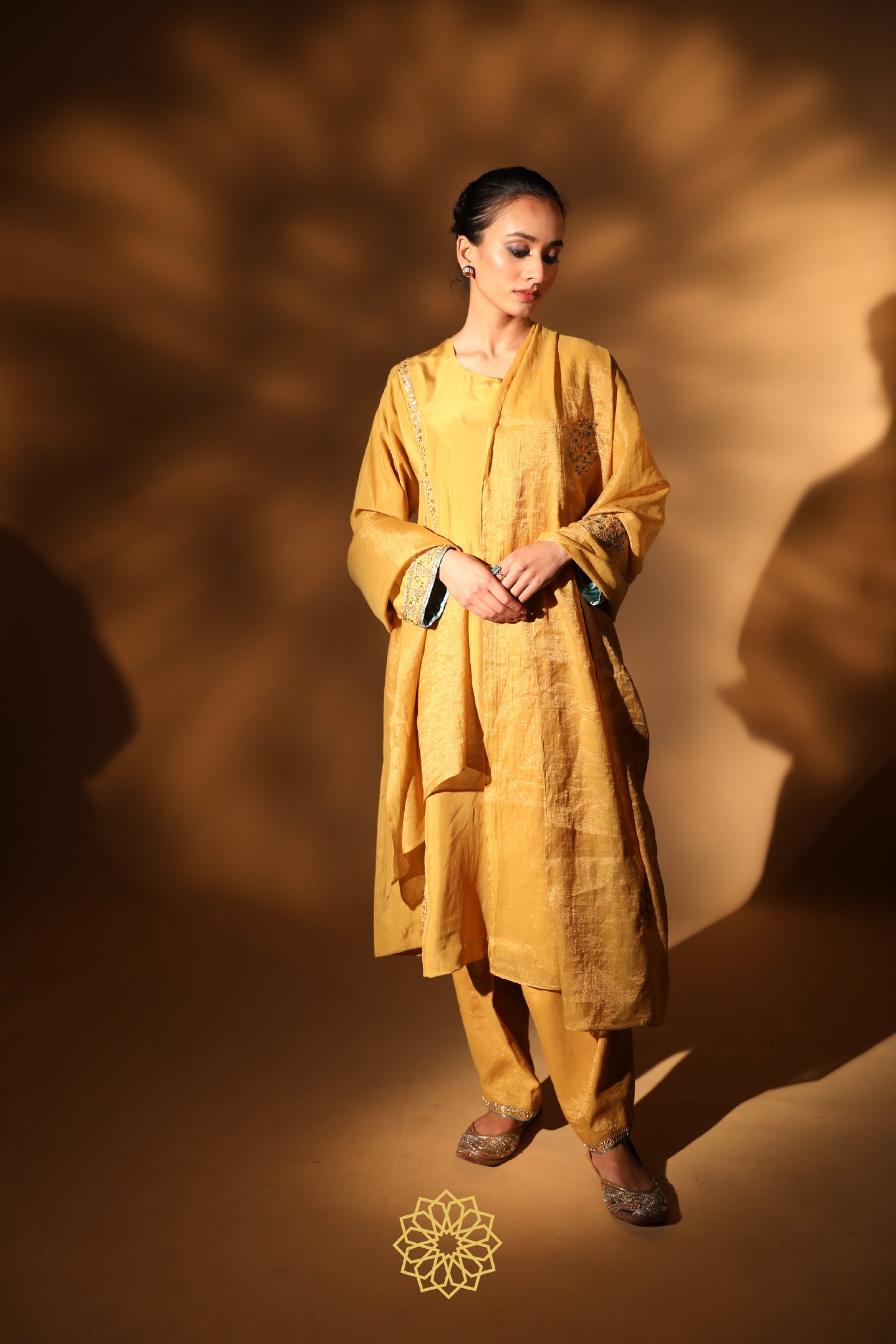 SAIE EMBROIDERED SILK KURTA SET