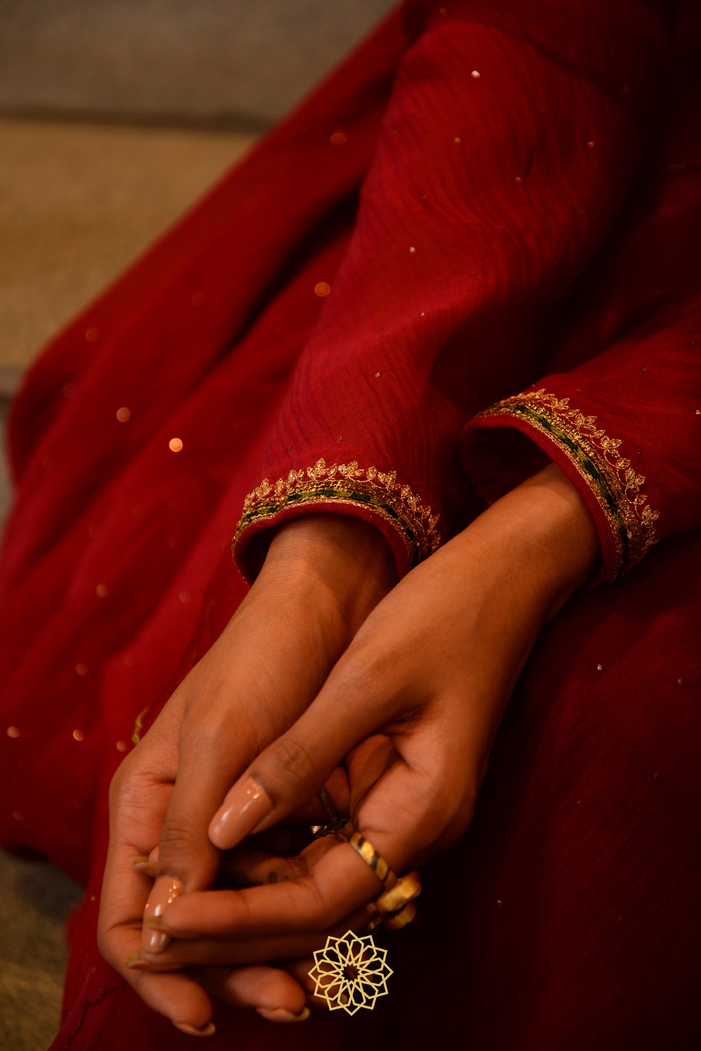 SCARLET CHANDERI KURTA SET