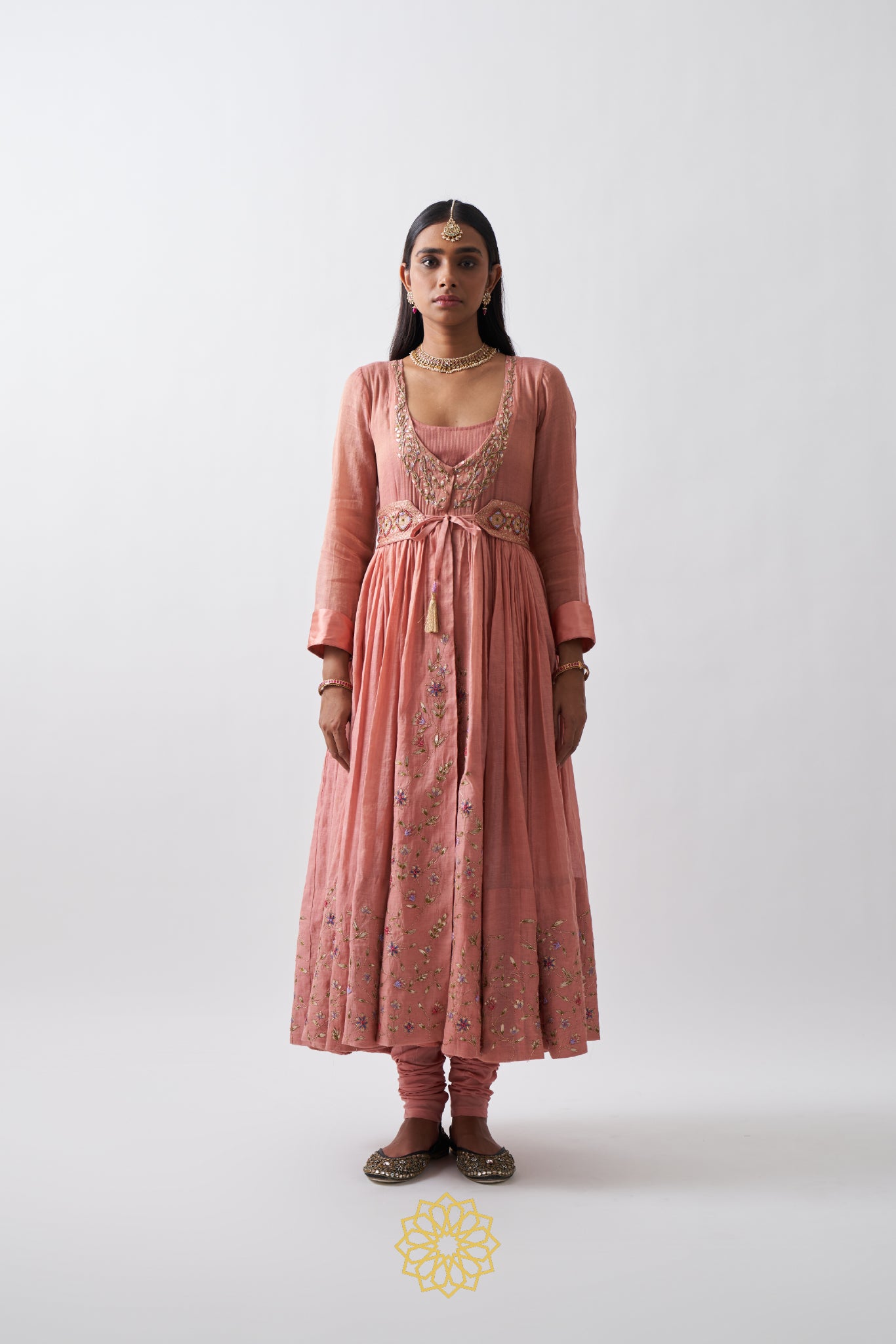 SHRIYA - HANDWOVEN TISSUE CHANDERI ANARKALI