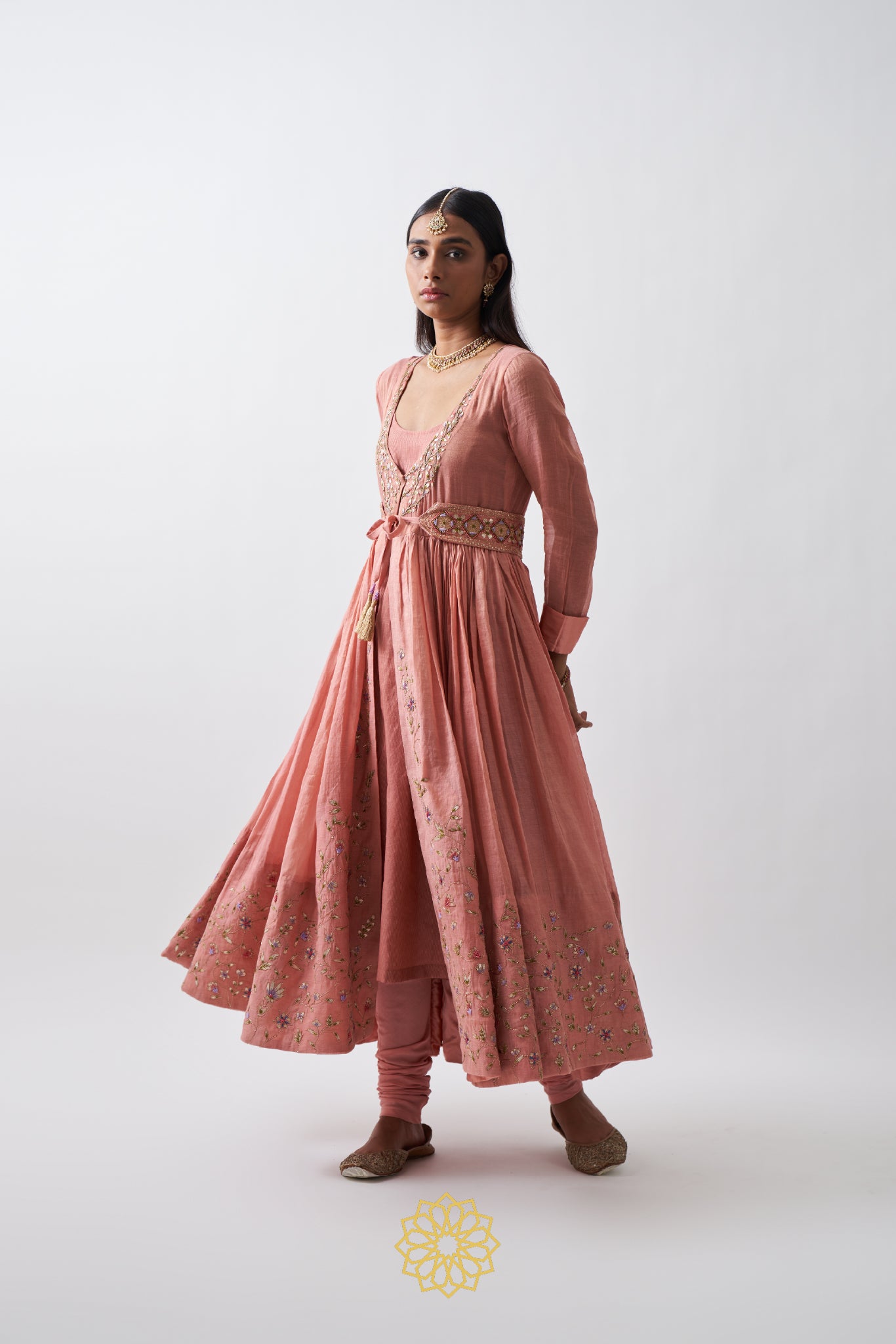 SHRIYA - HANDWOVEN TISSUE CHANDERI ANARKALI