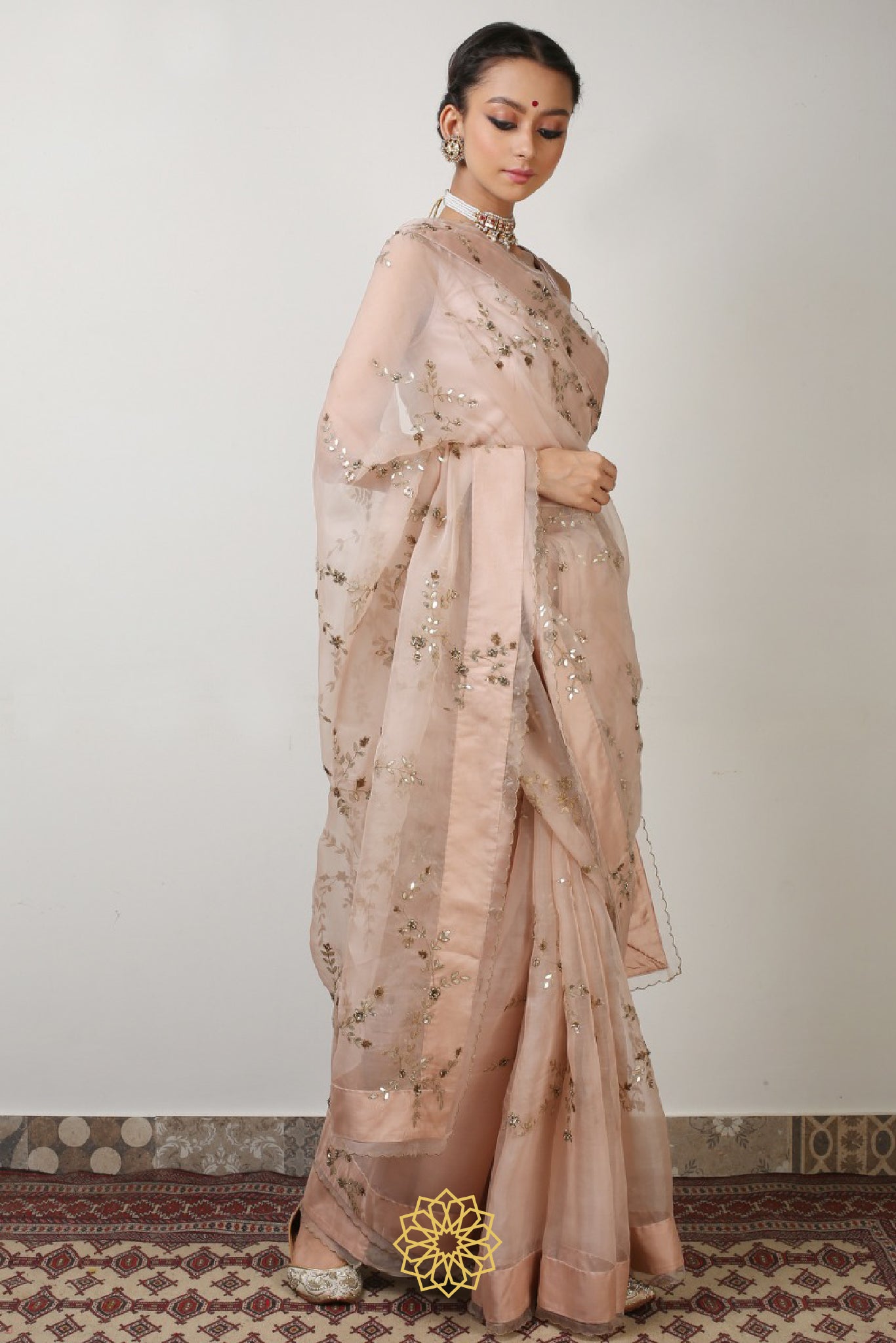 SUHANI EMBROIDERED ORGANZA SAREE