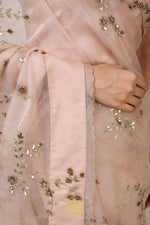 Load image into Gallery viewer, SUHANI EMBROIDERED ORGANZA SAREE
