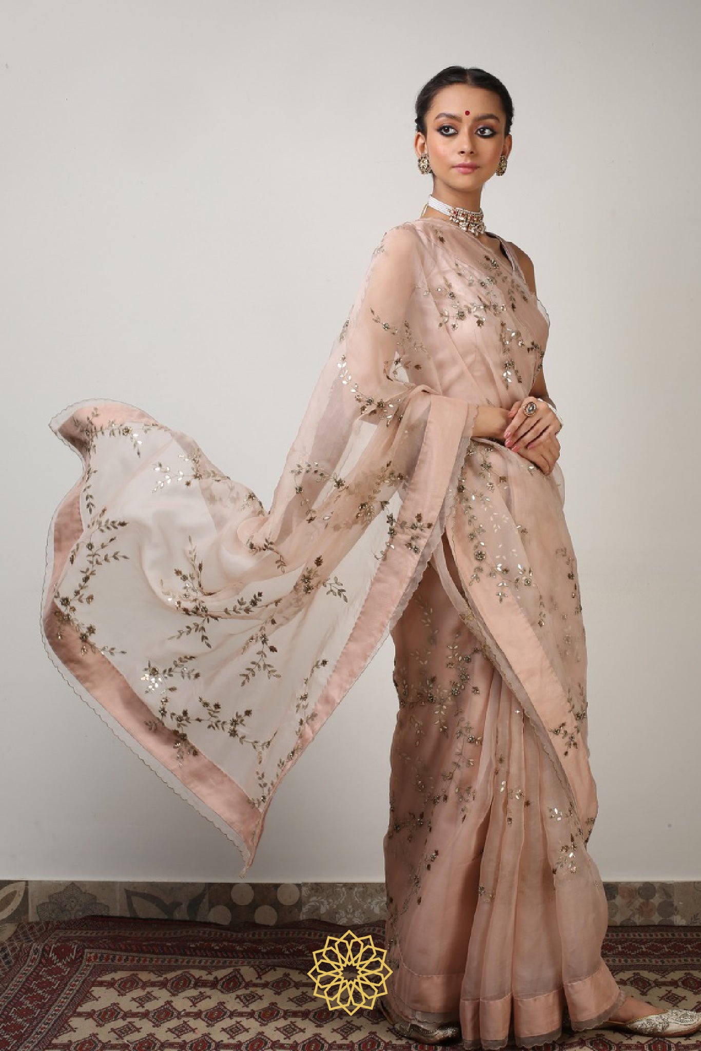 SUHANI EMBROIDERED ORGANZA SAREE