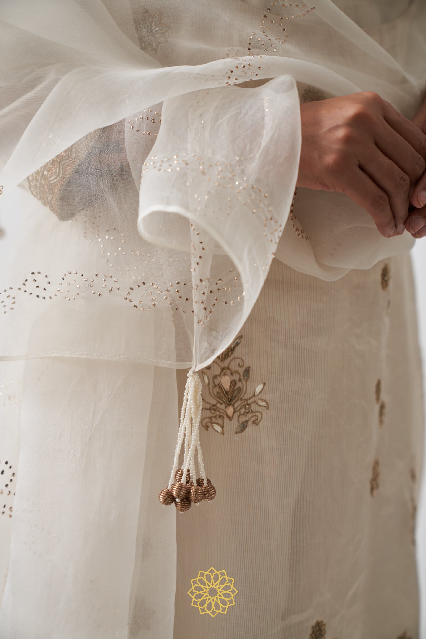 TARINI OFF WHITE KALIDAR SHARARA