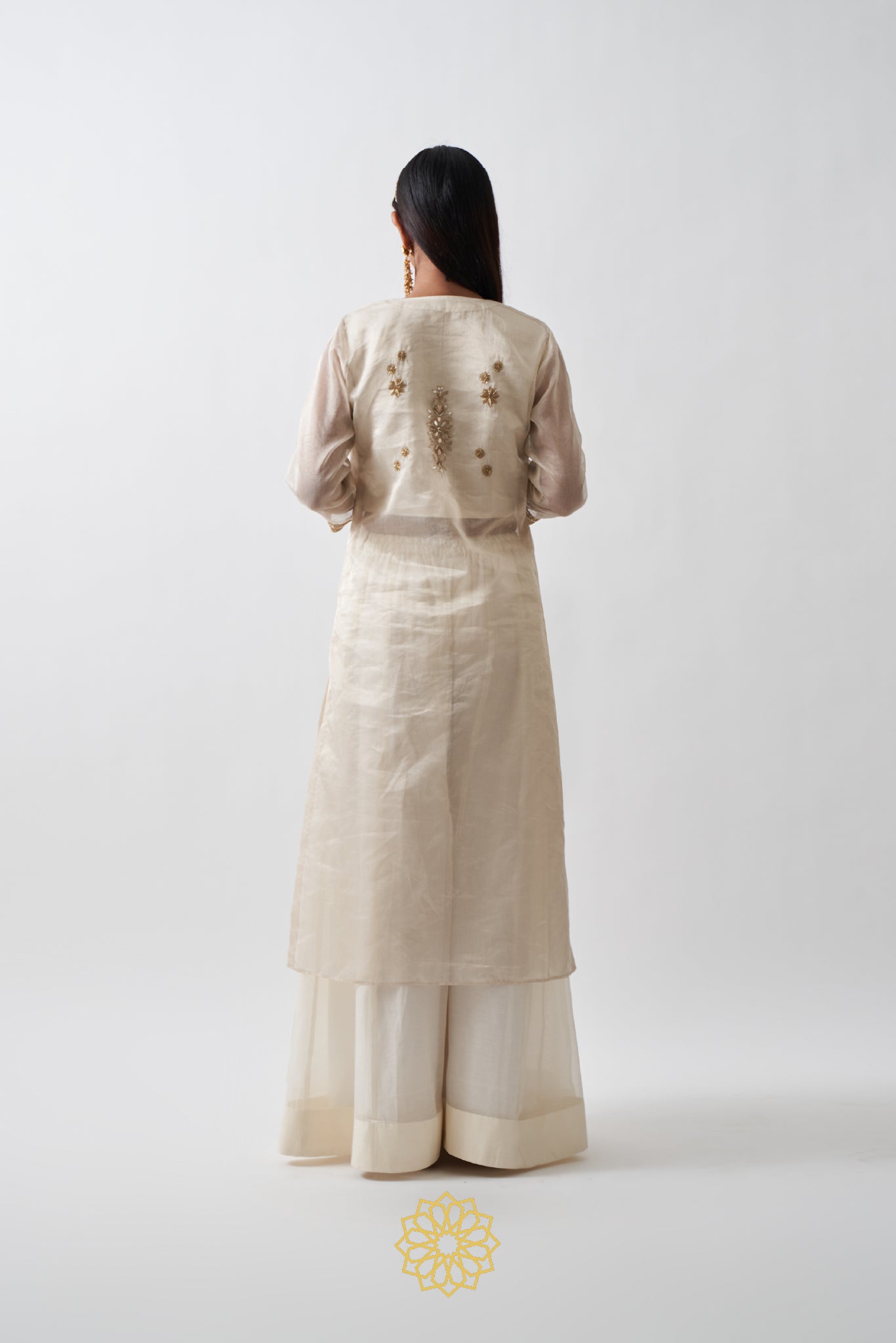 TARINI OFF WHITE KALIDAR SHARARA