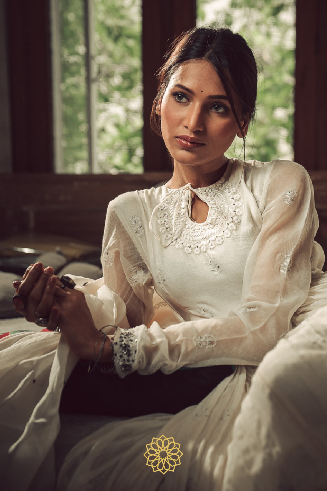 MOON EMBROIDERED ANARKALI SET