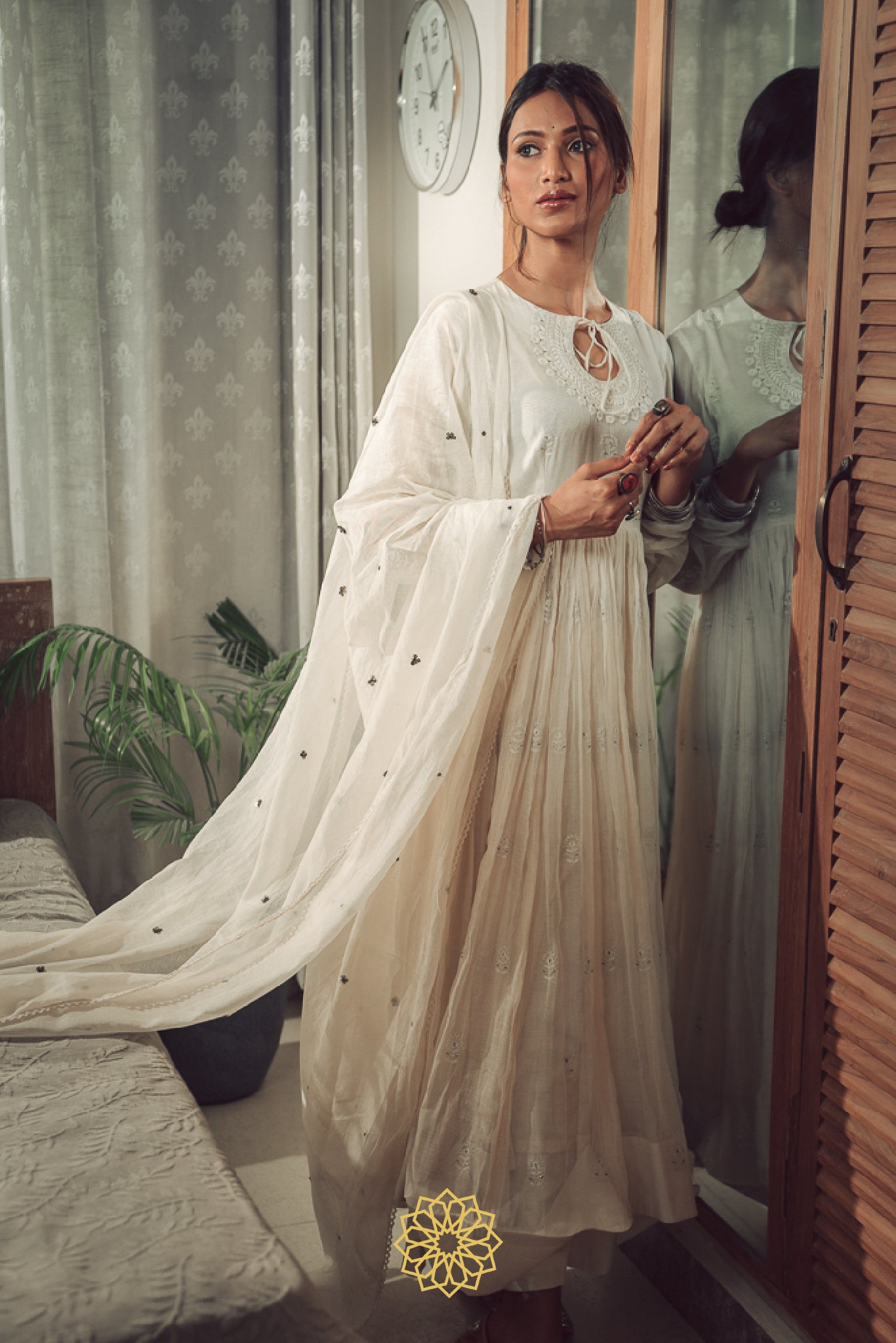 MOON EMBROIDERED ANARKALI SET