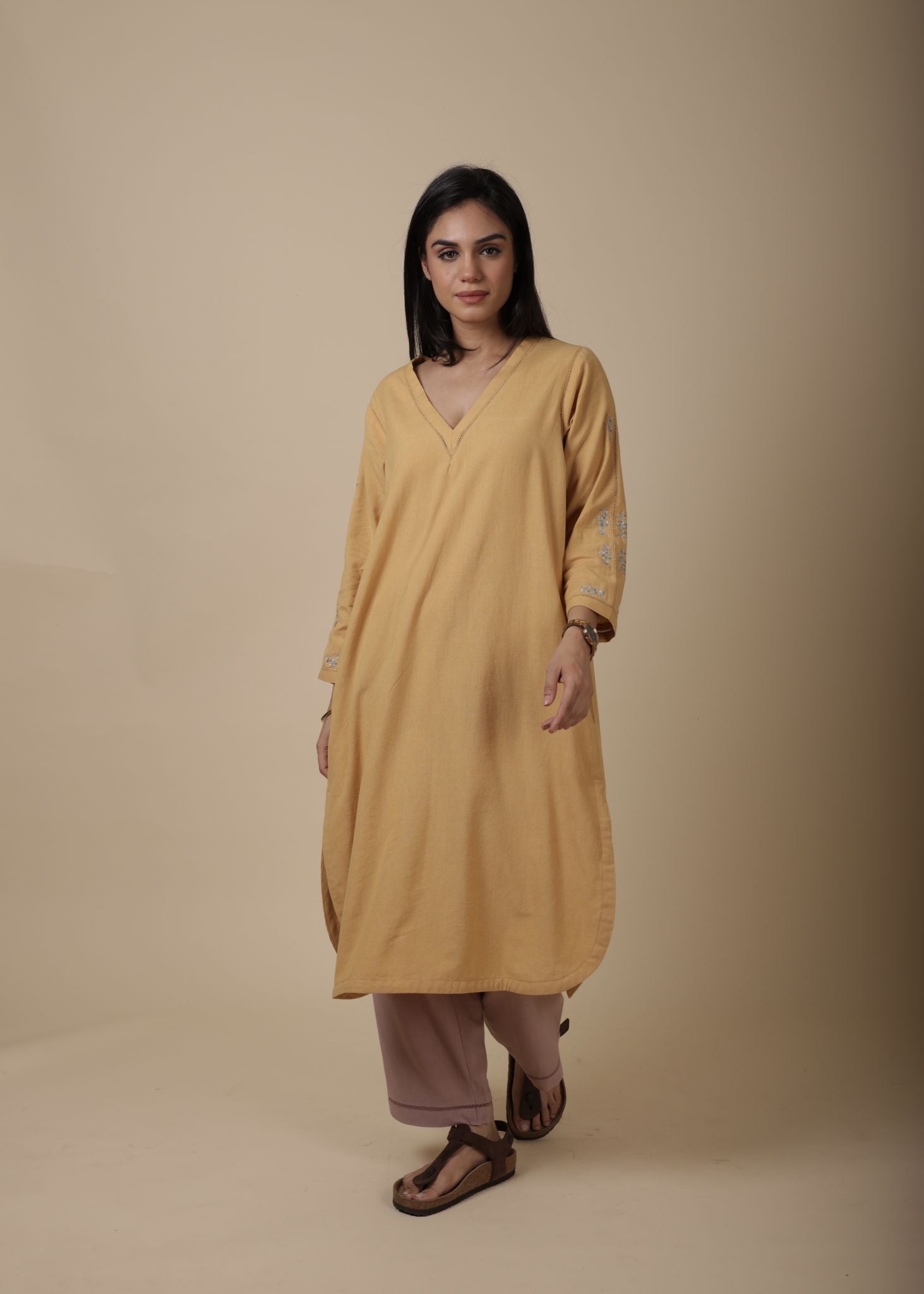 GIA CANARY YELLOW KURTA