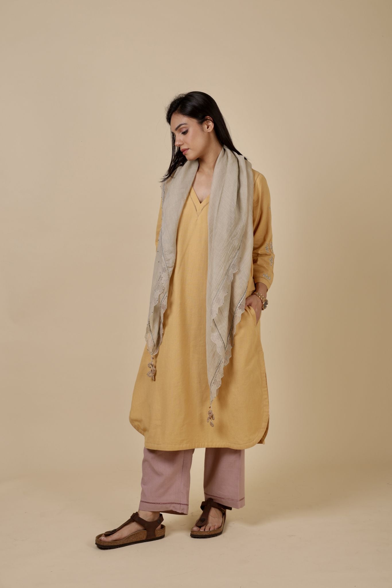 GIA CANARY YELLOW KURTA