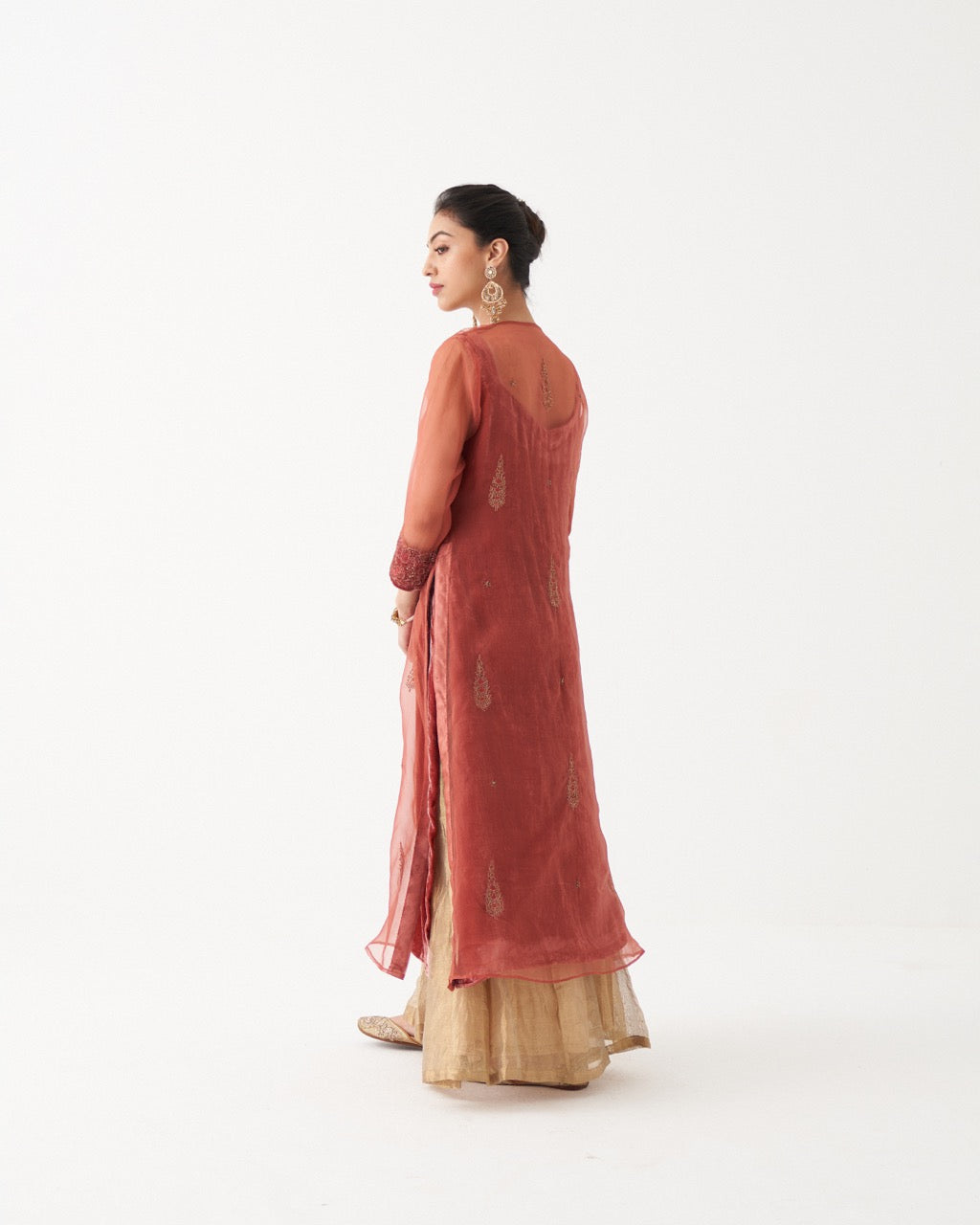 NASRIN - ROSEWOOD VELVET SHARARA