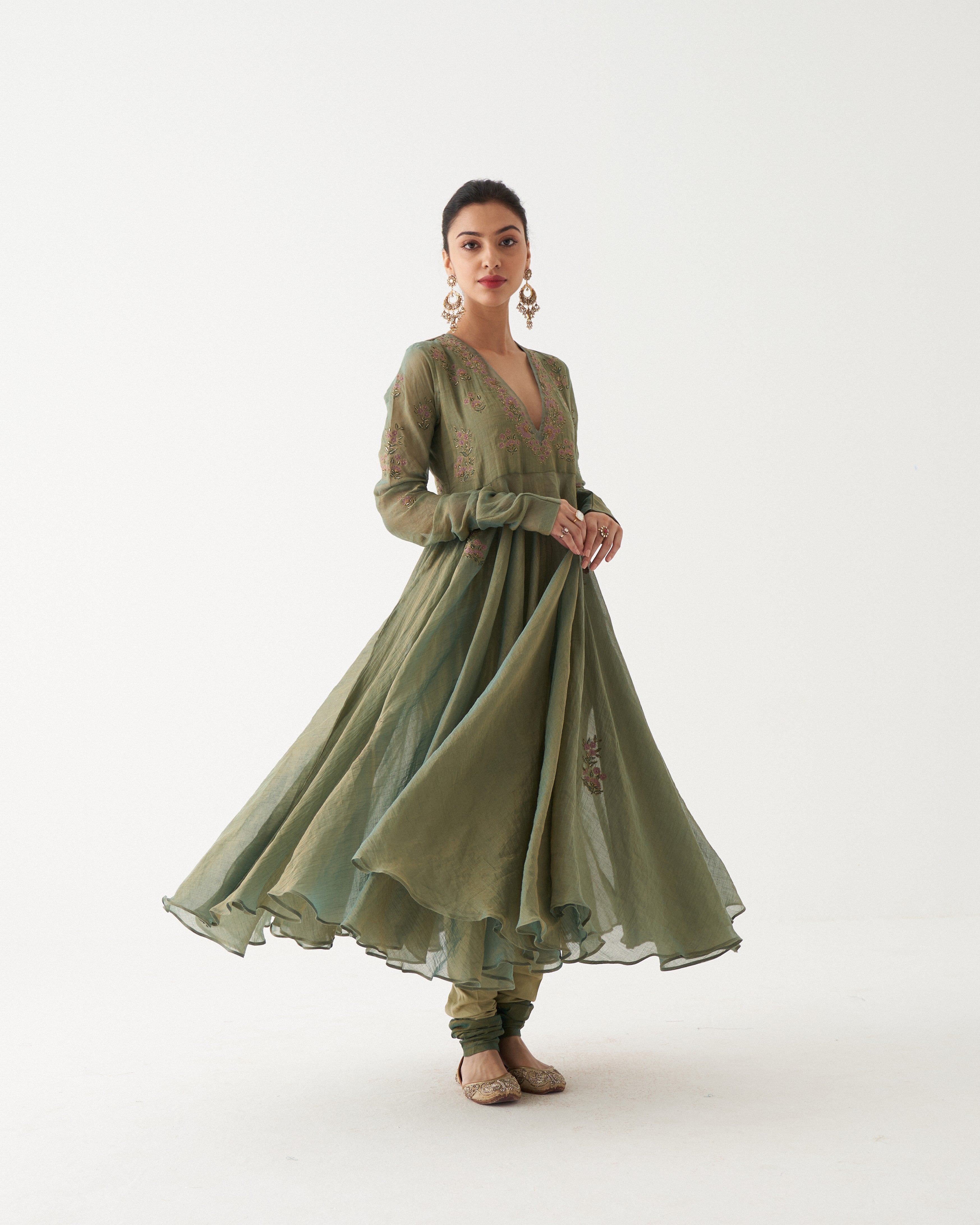 KIARA - TISSUE CHANDERI ANARKALI